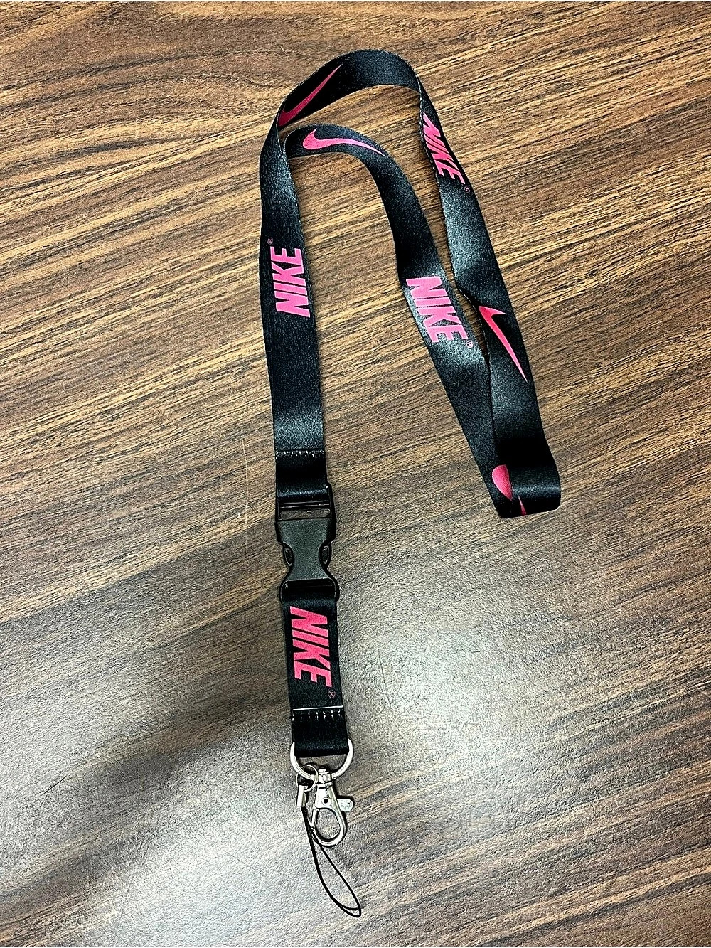 Nike Lanyard Key Holder Black & Pink